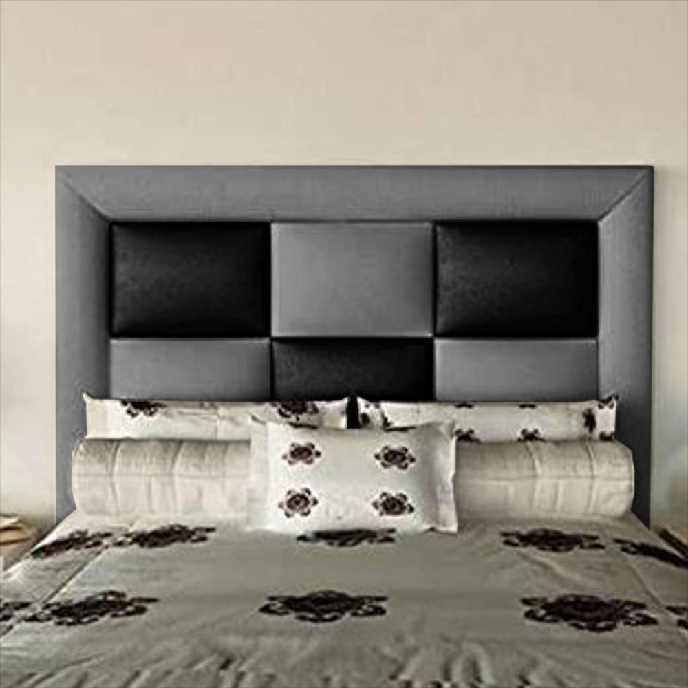 Cabecero Georgia De Piso 140X120 Ecocuero Gris img #1