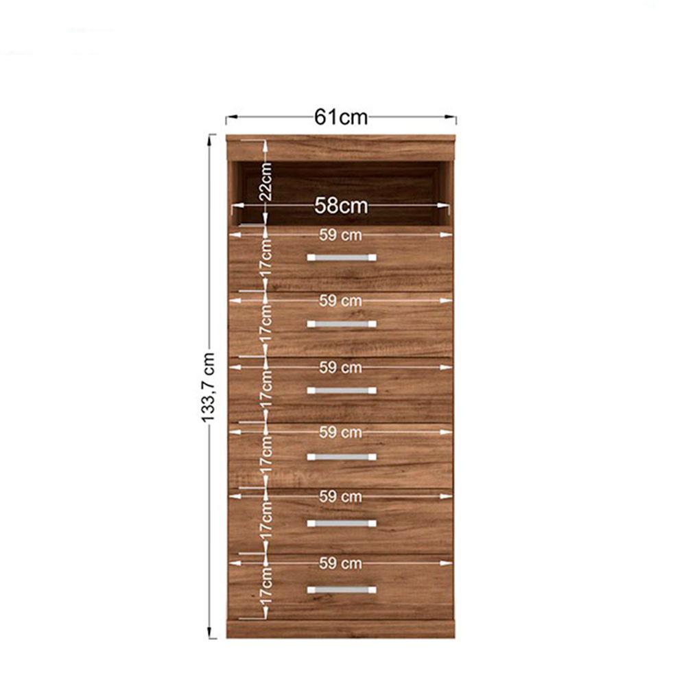 Comoda Havana Plus 6 Cajones Ocre img #3