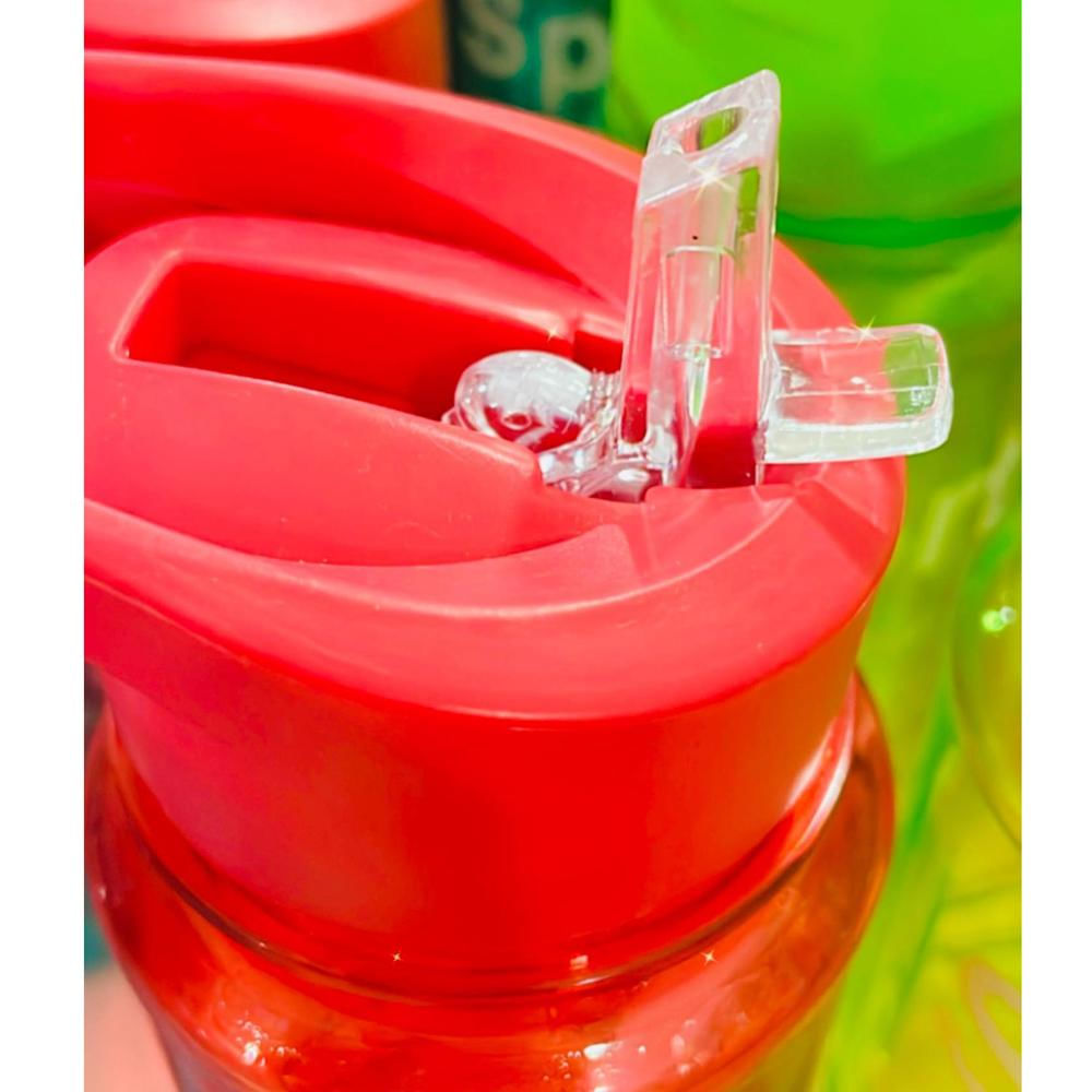 Termo 750Ml Rojo Botella Agua Deportiva Boquilla Seguridad Botilito img #2