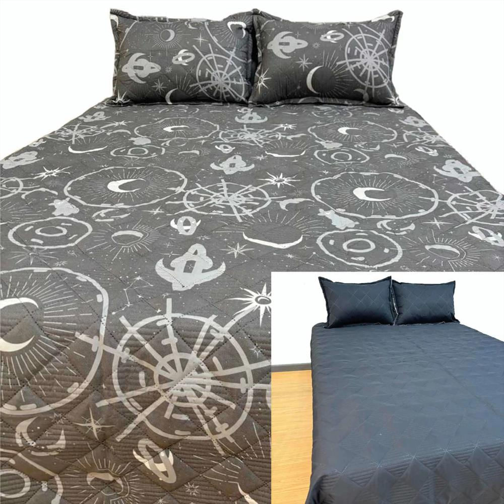 Combo Colcha Microfibra Con 2 Fundas Cama King img #1