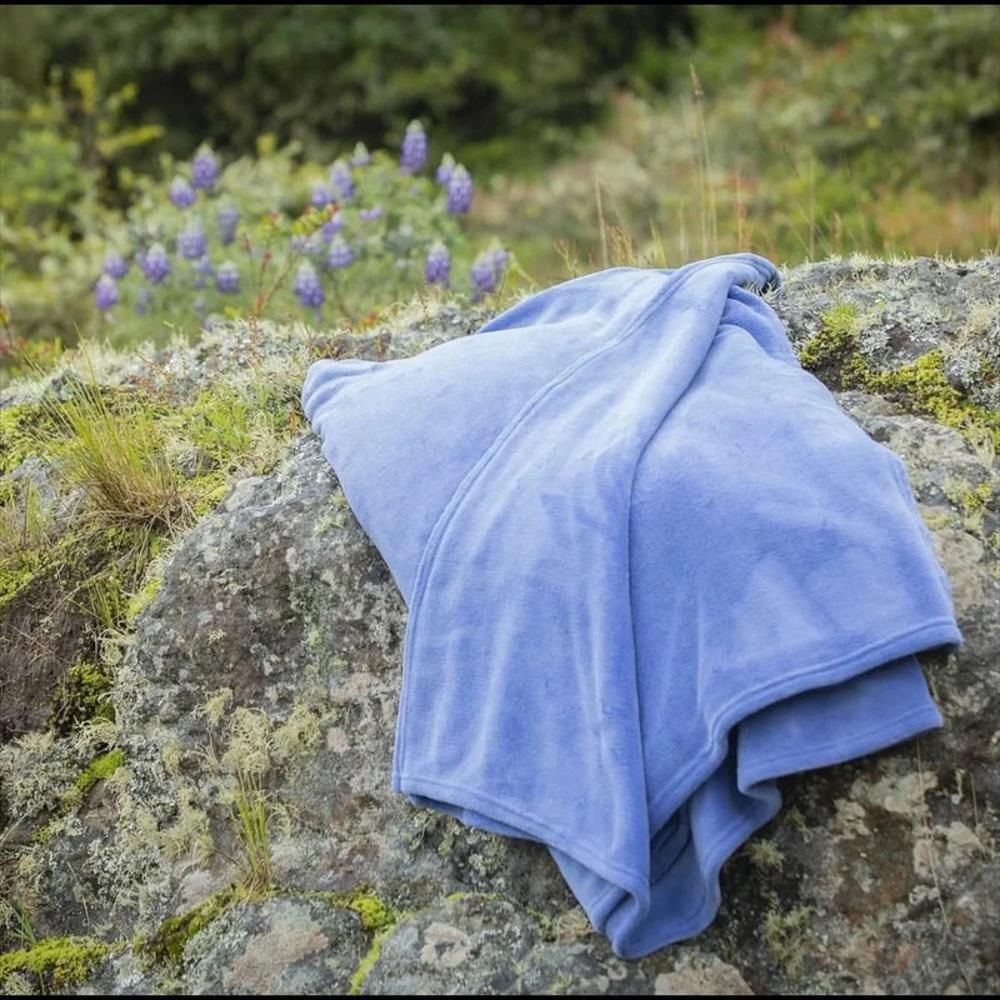 Cobija Flannel Fleece Azul King img #2