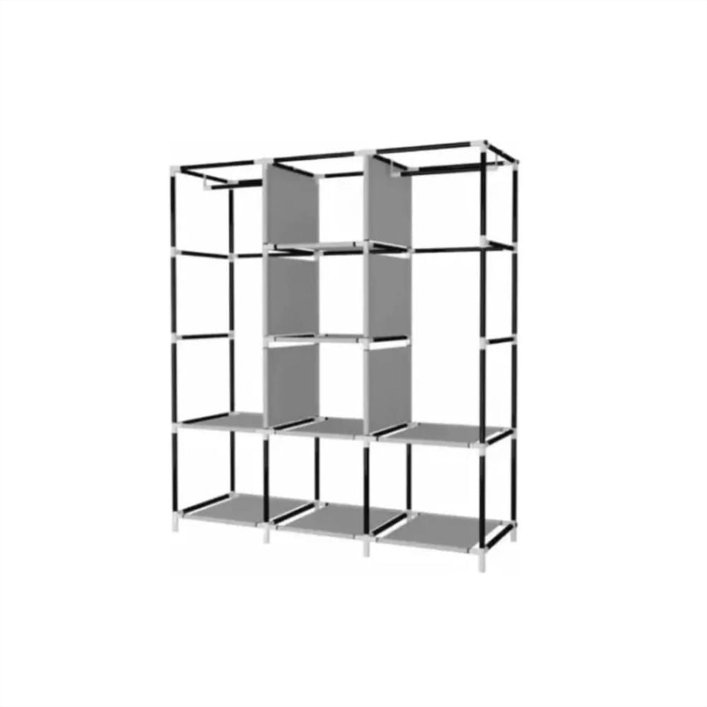 Closet Guarda Ropa Armable Ropero 3 Modulos Negro img #2