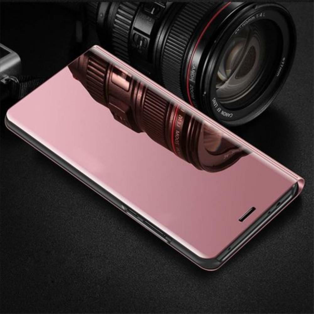 Electrochapado Espejo Carcasa De Cuero Oro Rosa Para Samsung Galaxy Note 9 img #3