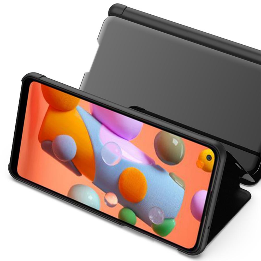 Carcasas De Chapado Espejo Para Samsung Galaxy A11 Dorado img #3