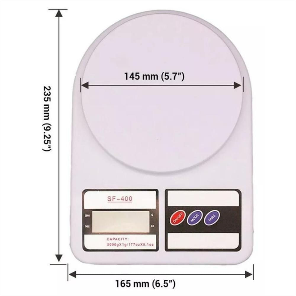 Balanza Gramera De Cocina Digital Sq Cozinha Sf 400 Pesa Has img #4