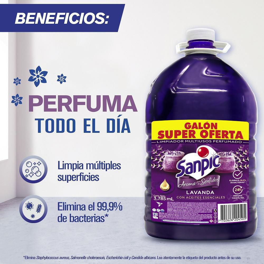Limpia pisos SANPIC lavanda (3785  ml) img #3