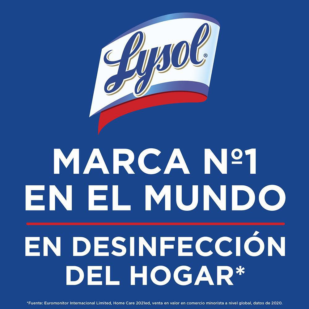 Toallitas desinfectantes LYSOL flores de lima limón (80  und) img #2