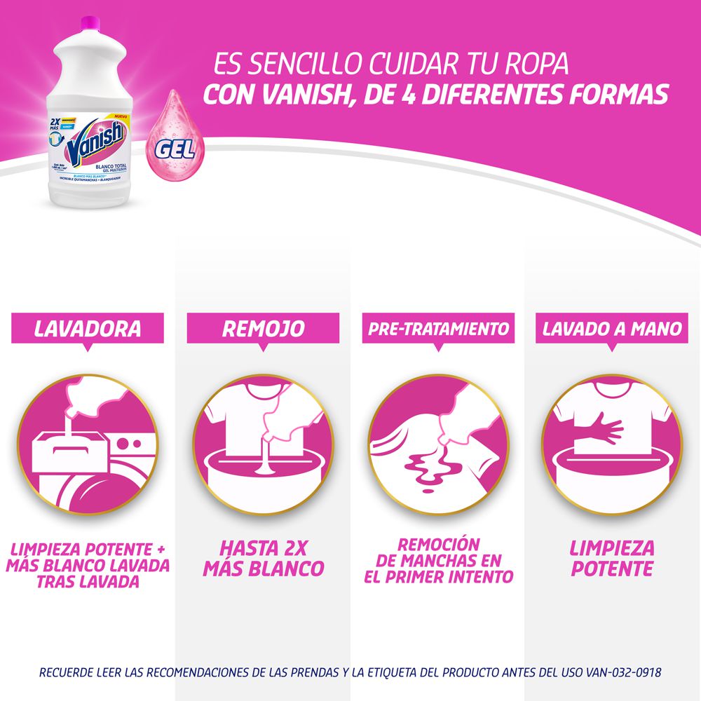 Quitamanchas VANISH prelavado (500  ml) img #5