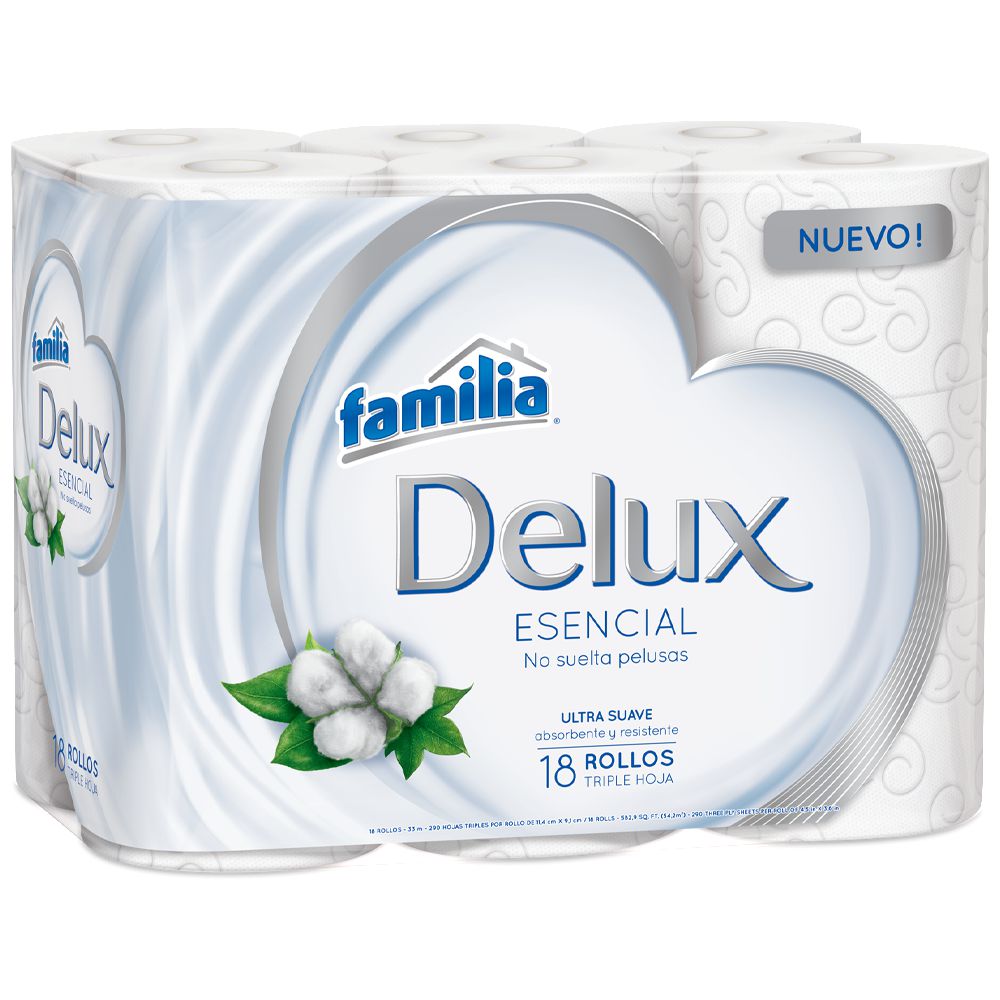 Papel higiénico FAMILIA Delux ultra suave x18 rollos (522  mts) img #1