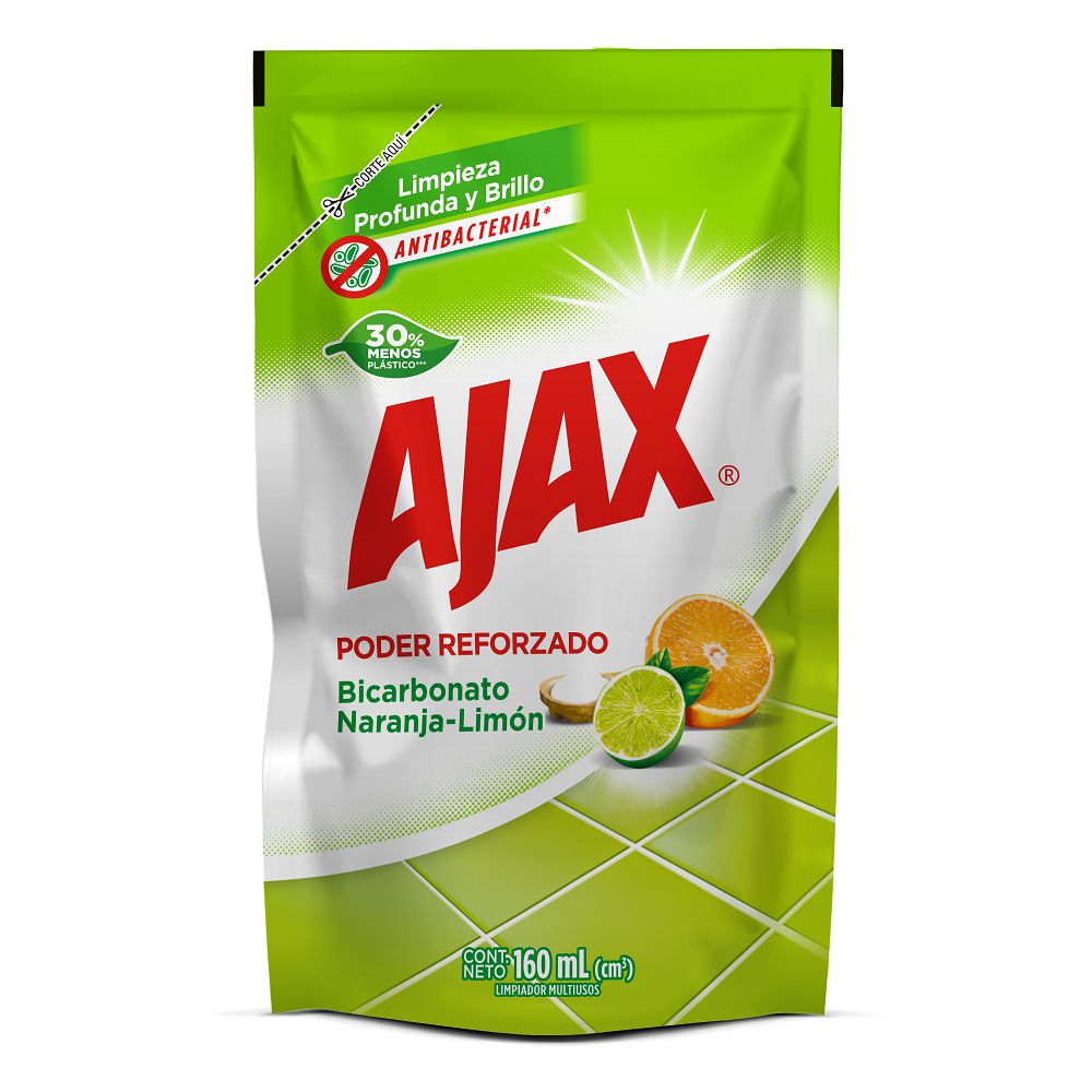 Limpiador líquido AJAX Bicarbonato naranja limón (160  ml) img #1