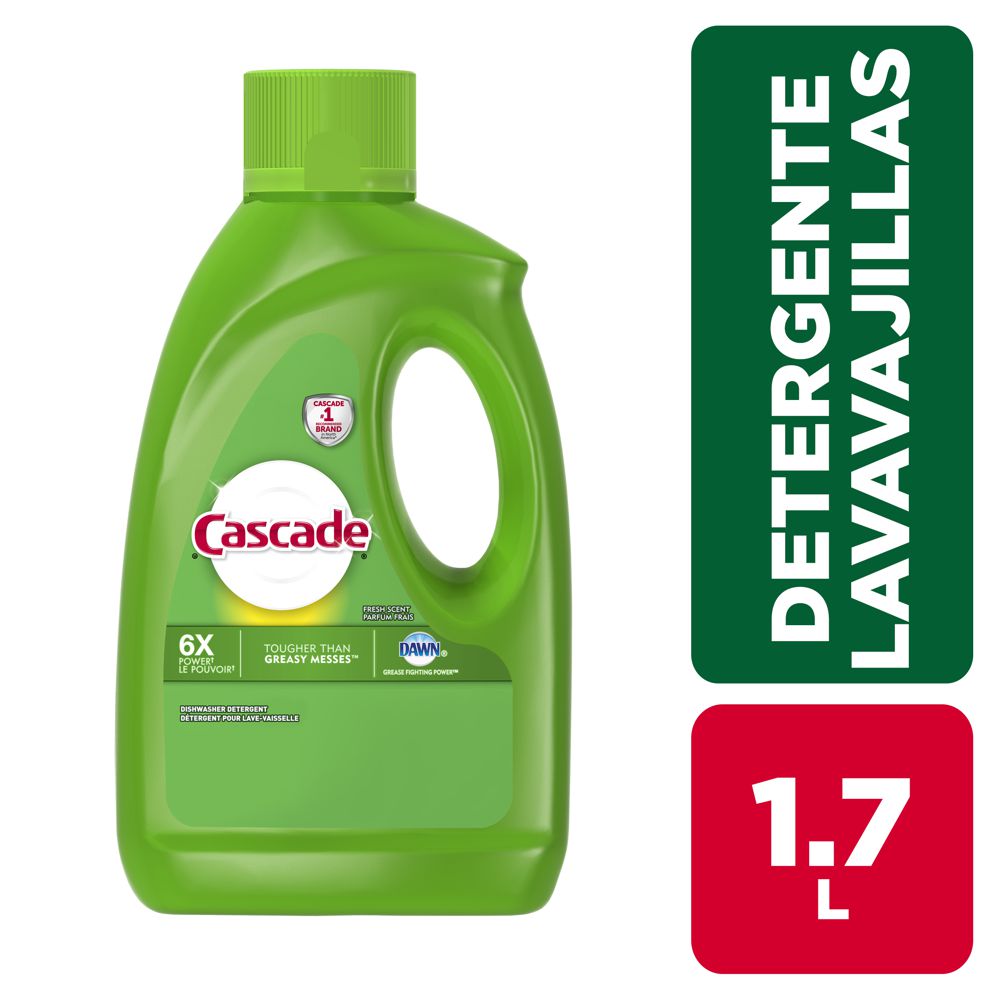 Lavaplatos CASCADE Original aroma fresco con dawn  (1700  ml) img #1