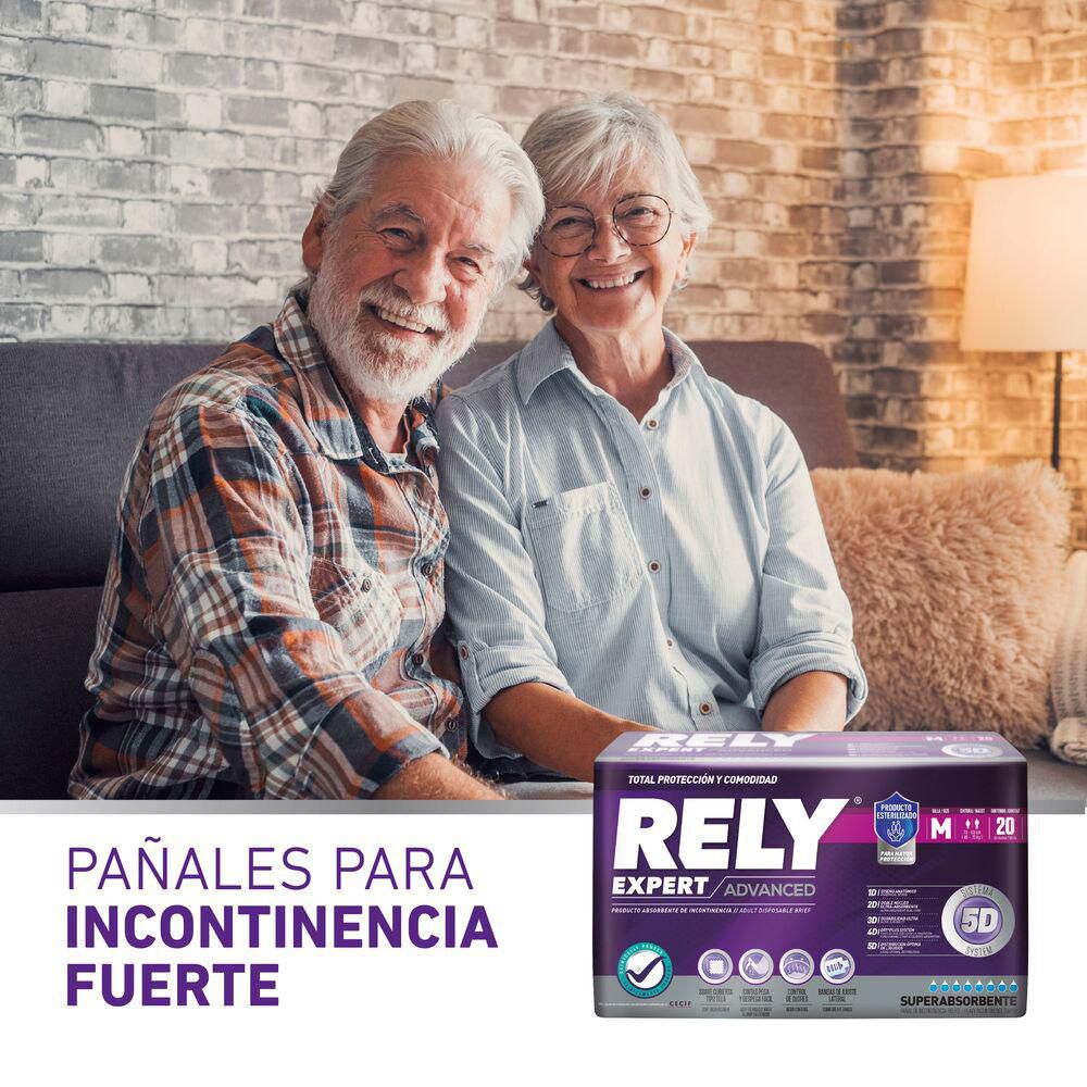 Pañales para adultos RELY advanced talla M (20  und) img #4