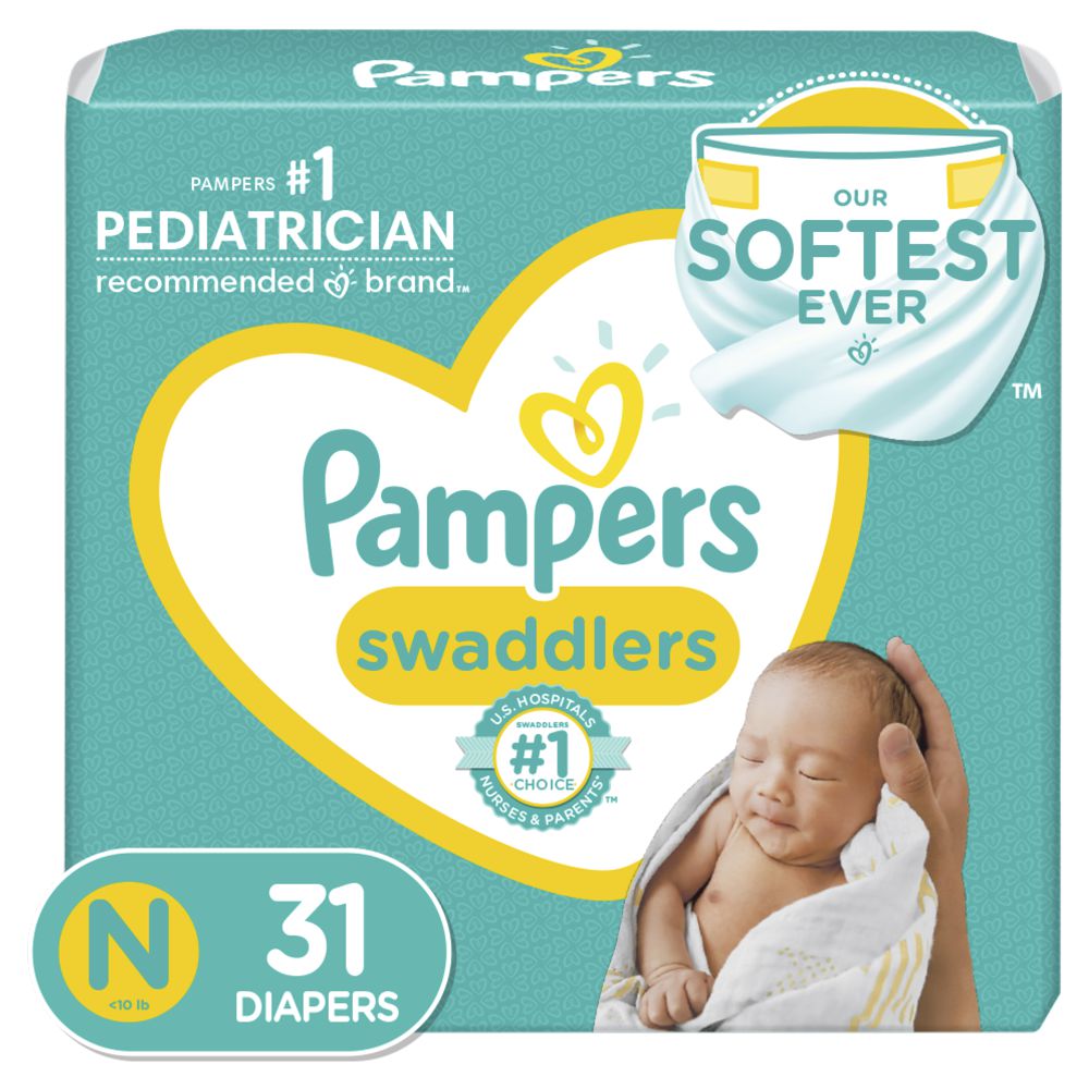 Pañales PAMPERS MARCA EXCLUSIVA suave recién nacido (31  und) img #1