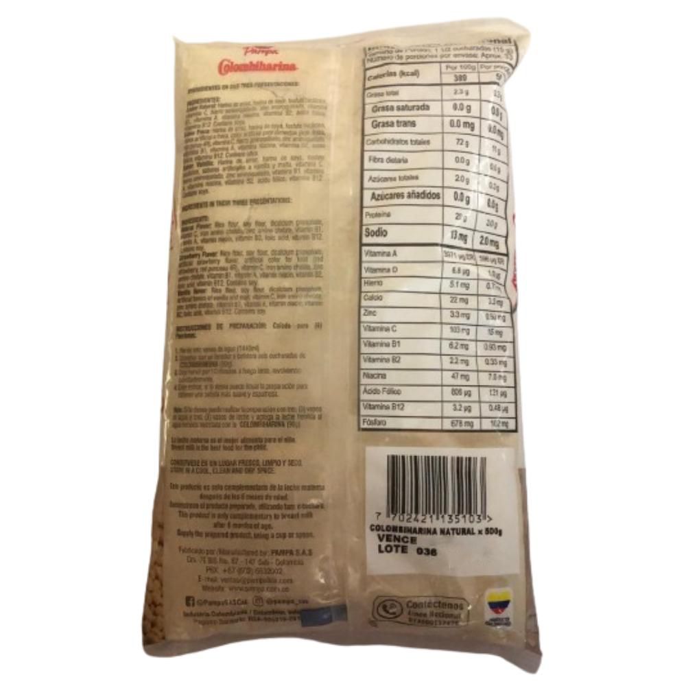 Harina PAMPA de arroz y soya (500  gr) img #2