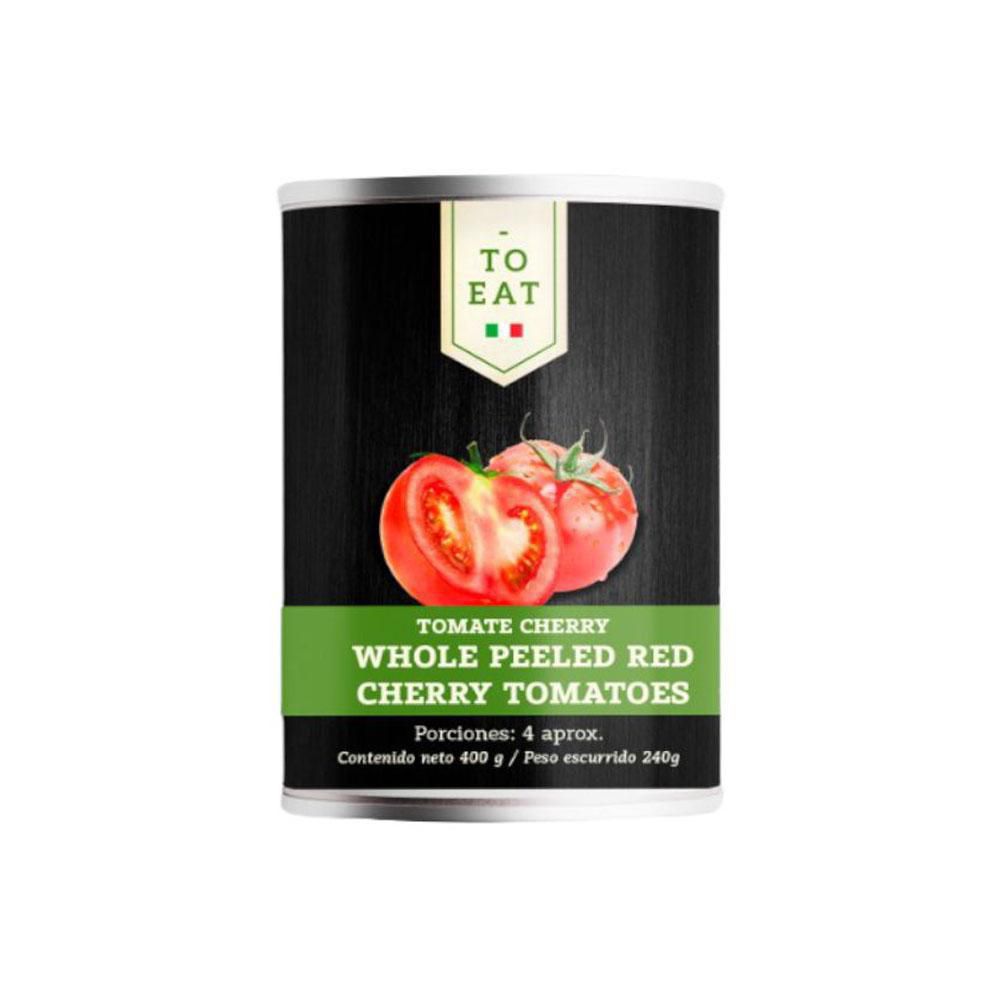 Tomate Pelado Cherry Rojo TO EAT MARCA EXCLUSIVA  (400  gr) img #1