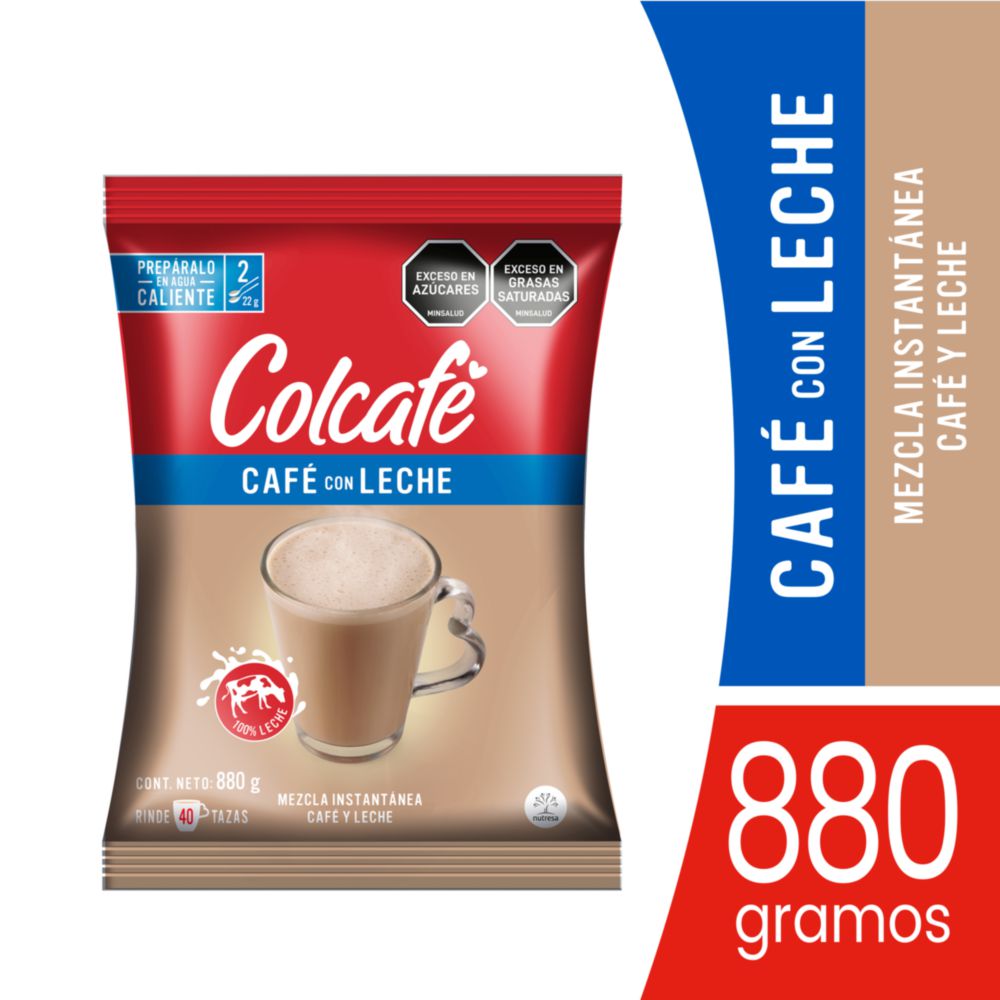 Café con leche COLCAFE Mezcla instántánea (880  gr) img #1