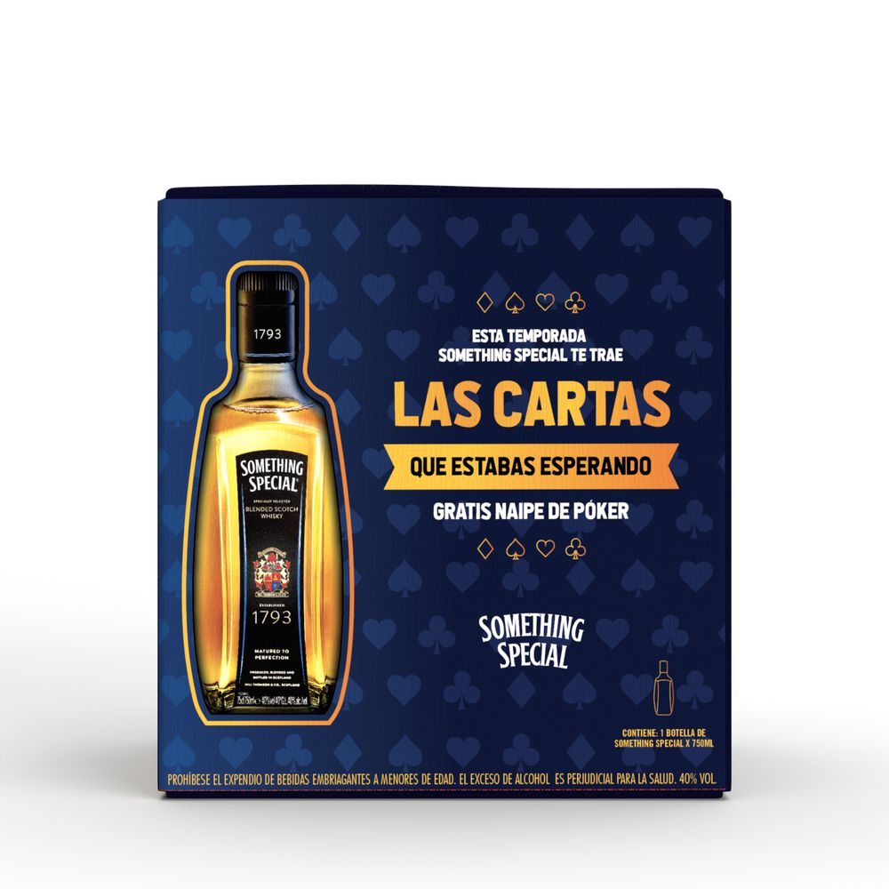 Whisky Something Special SOMETHING Something+Naipe  (750  ml) img #1