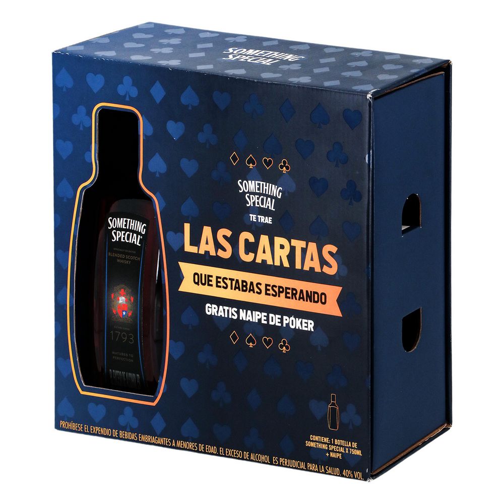 Whisky Something Special SOMETHING Something+Naipe  (750  ml) img #2