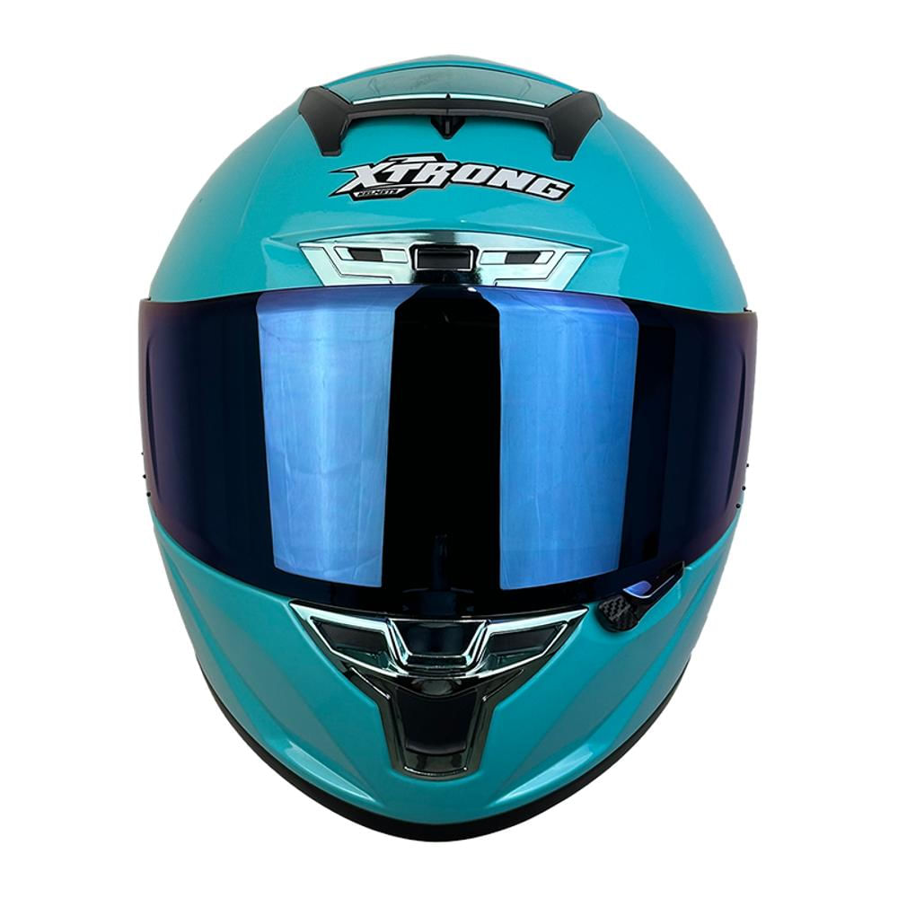 Casco Xtrong Referencia Xtr 326 Sin Grafico Color Turquesa Mate Talla M img #2