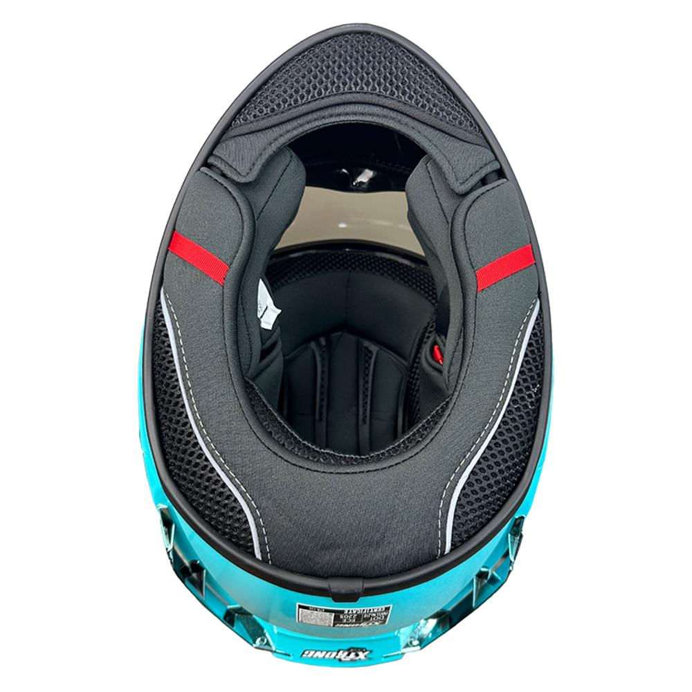 Casco Xtrong Referencia Xtr 326 Sin Grafico Color Turquesa Mate Talla M img #4