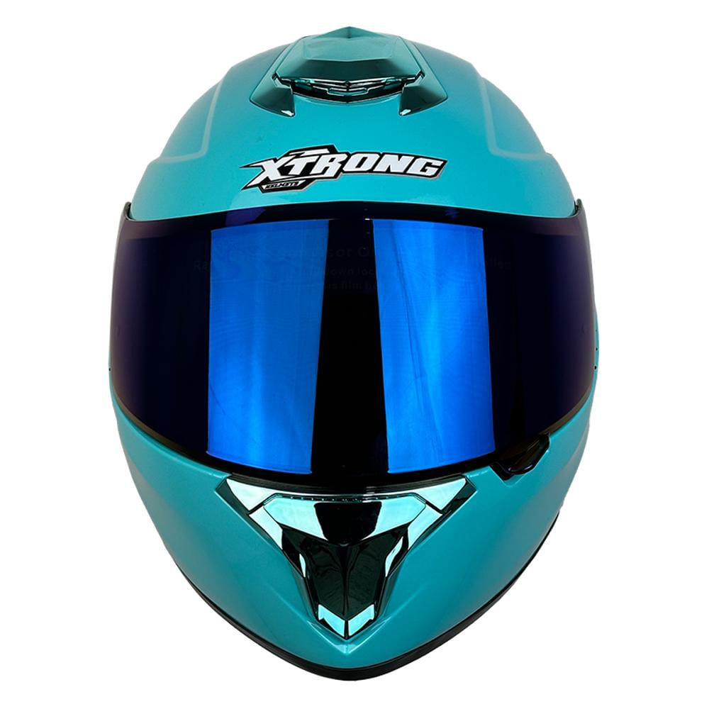 Casco Xtrong Referencia Xtr 822 Sin Grafico Color Turquesa Mate Talla M img #3