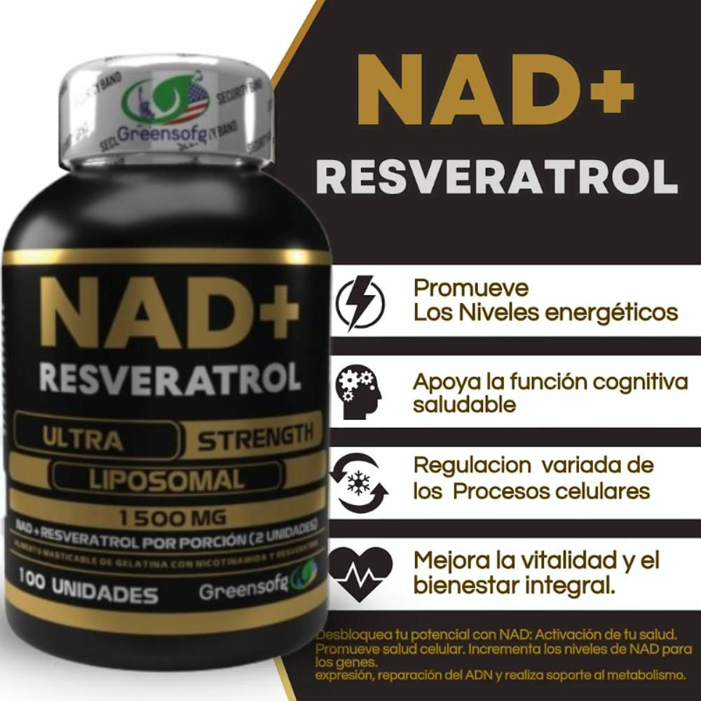 Nad + Resveratrol Americano Puro X 100 U img #3
