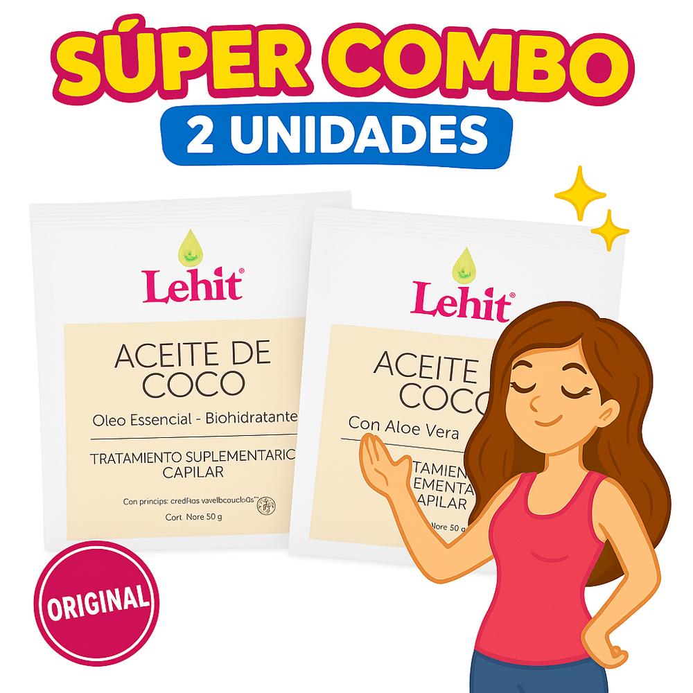 Tratamiento Capilar Lehit Óleo De Coco X30gr 2 Sobres img #3