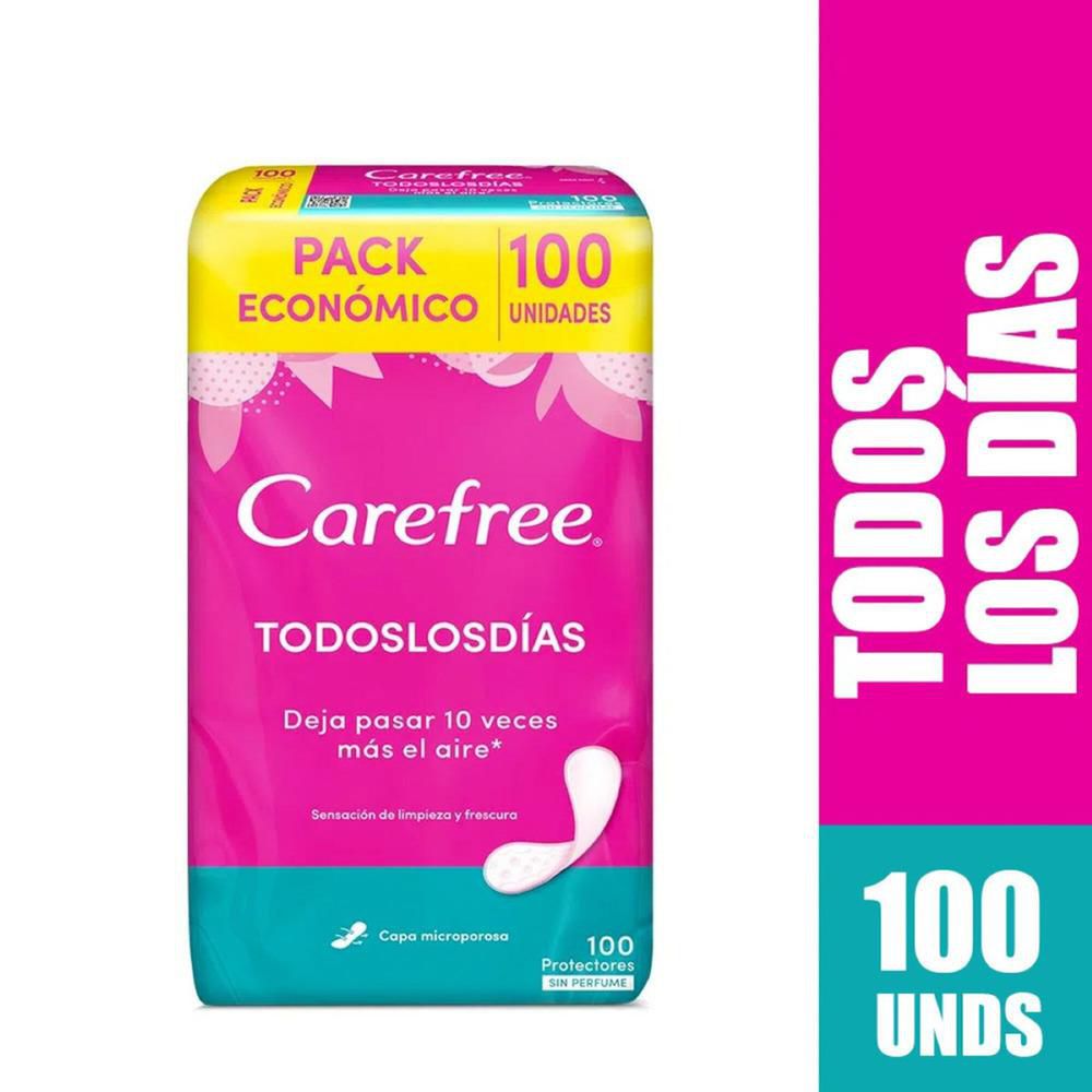 Protectores Carefree todos los días (100 und)