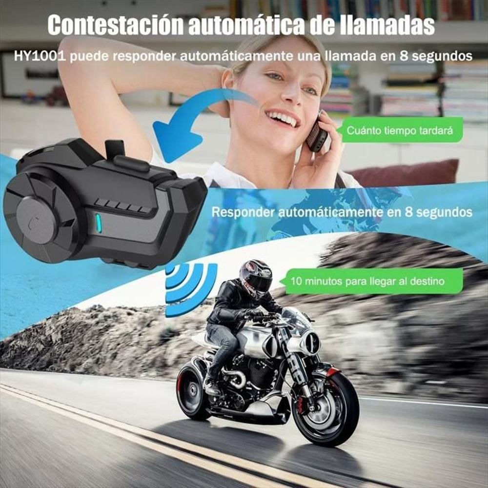 Intercomunicador Motocicleta Para Casco Bluetooth 1Pcs Ip65 img #2