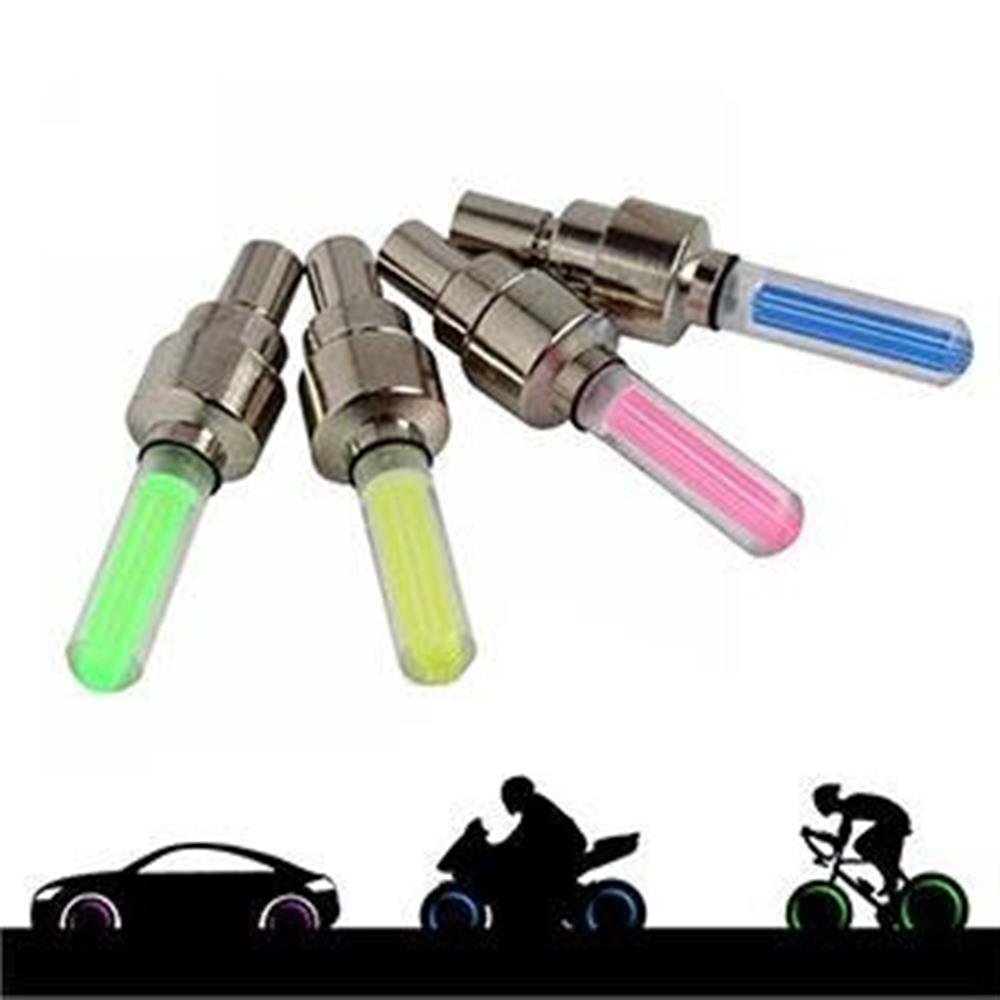 Luz Led Tapa Valvula Llantas Sensor Carro Moto Bicicleta img #2