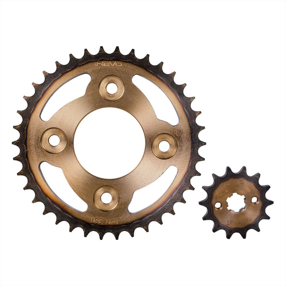 Kit Sprocket 14X38 4H (428) C 100 Wave Wave Ii /Revo Termico_Kitx2 img #1