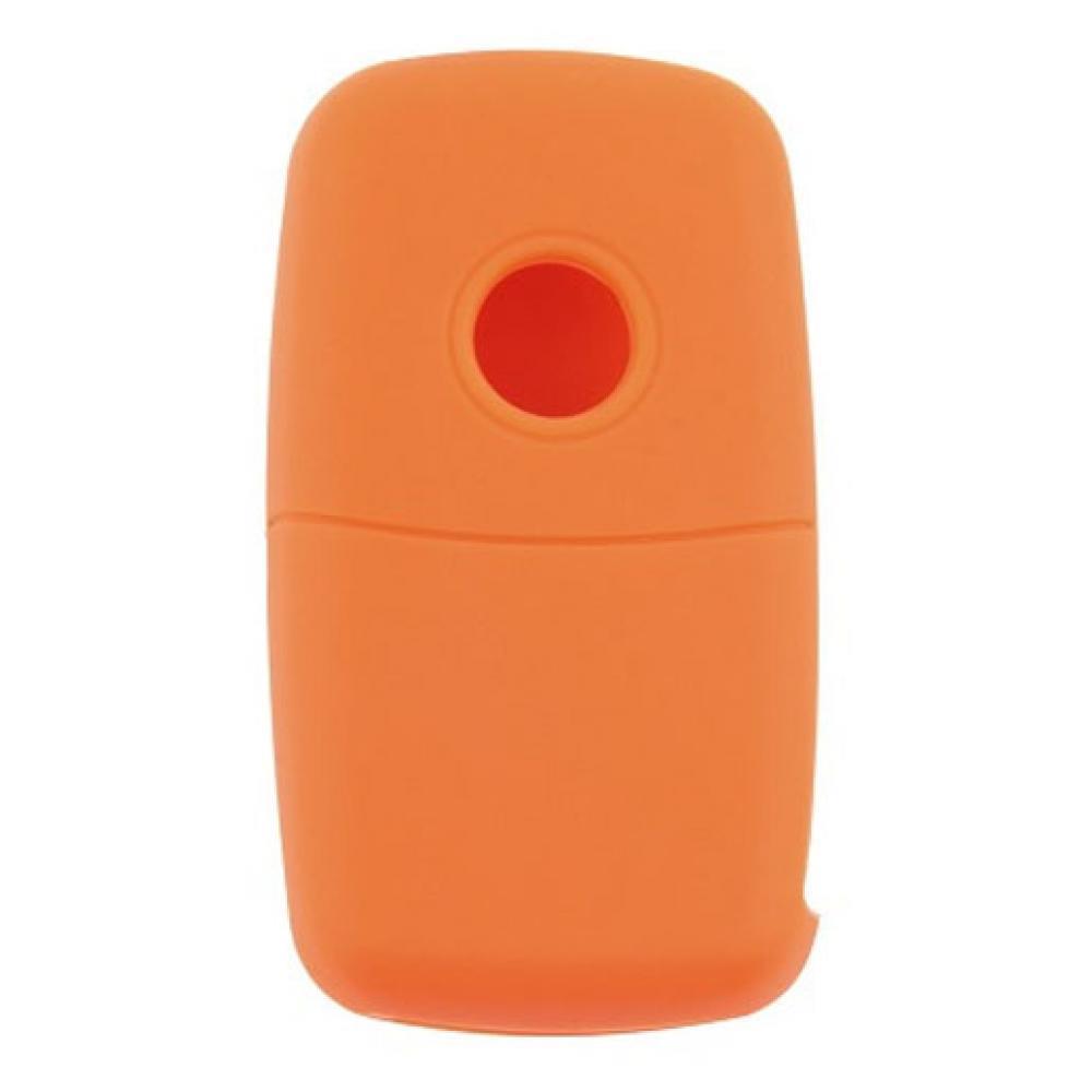 Protector Forro Llave Carro Volkswagen Polo Gol Eos Naranja img #3