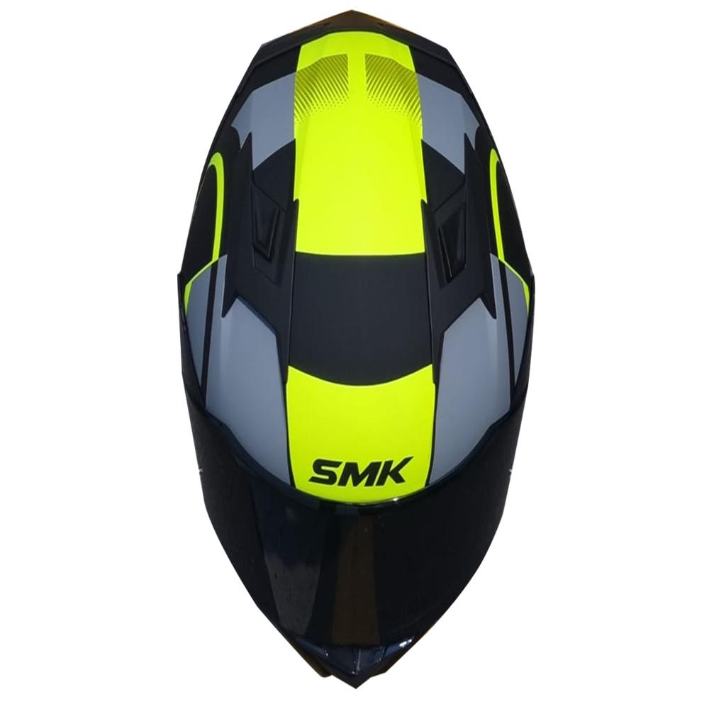 Casco Smk Stellar Faro Verde + Visor Adicional Talla M 58 Cm img #2