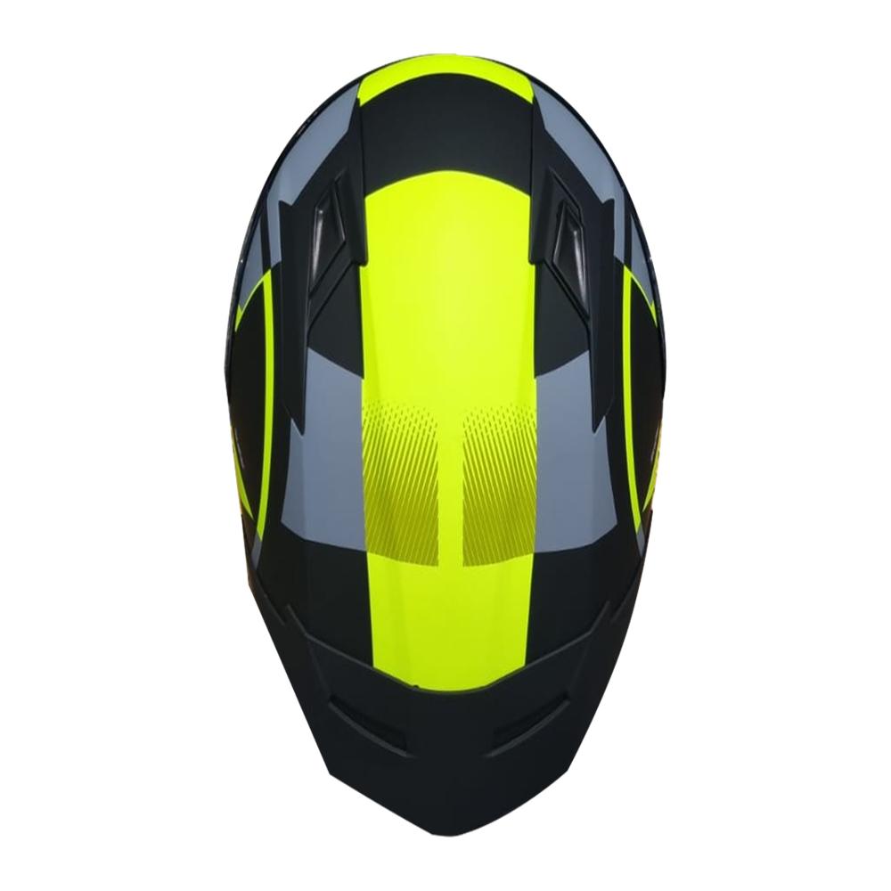 Casco Smk Stellar Faro Verde + Visor Adicional Talla M 58 Cm img #3