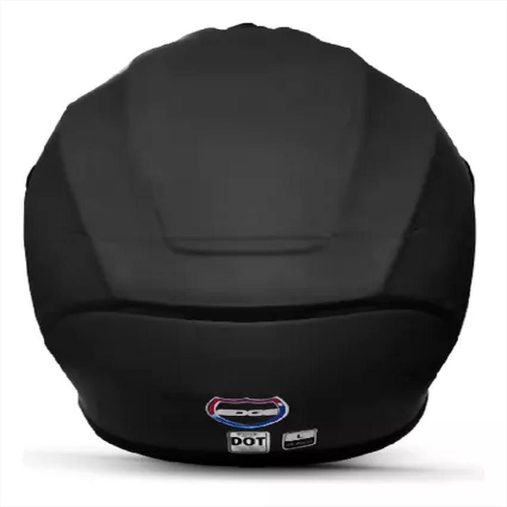Casco Moto Edge Integral F. S. Negro Certificado Dot M img #4