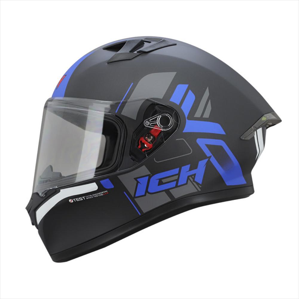 Casco Ich 503_Sp Ruckuss Negro Mate Azul Talla M img #1