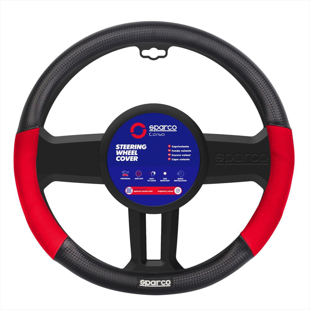 Forro Timon Cubre Volante Protector Lujo Sparco Sps121rd img #1