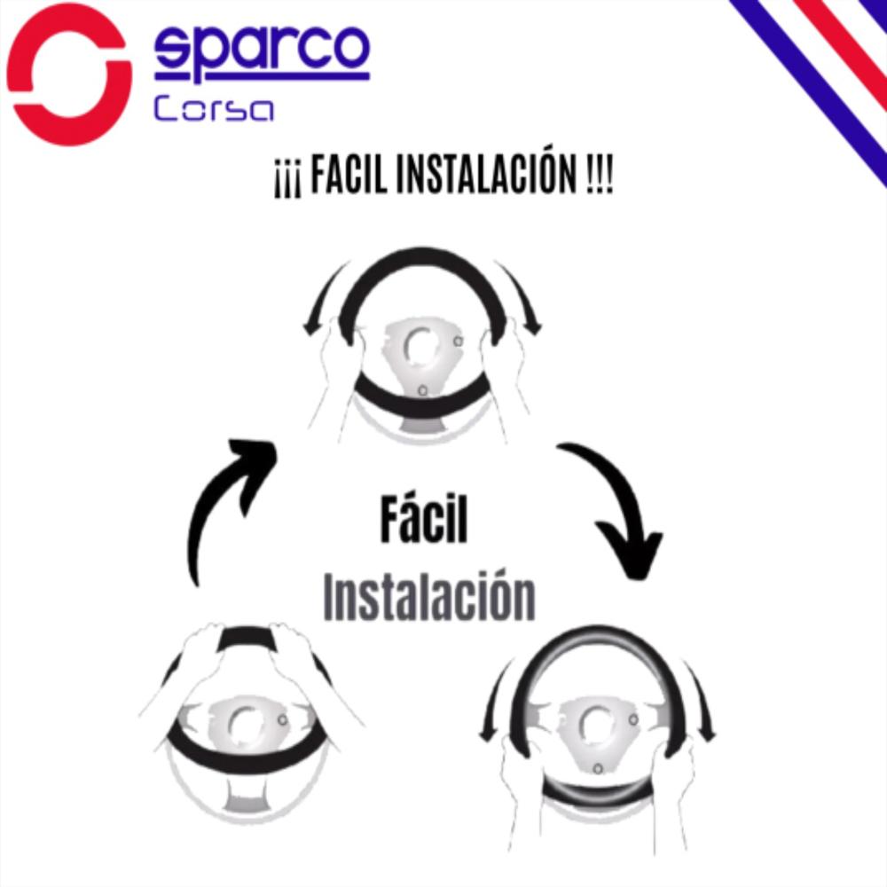 Forro Timon Cubre Volante Protector Lujo Sparco Sps121rd img #5