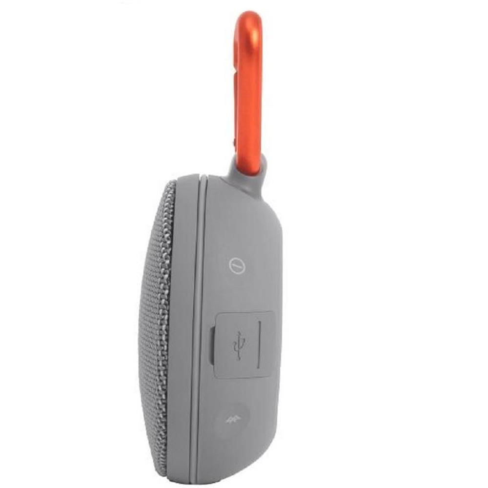 Parlante JBL Clip 2 Gris Portable Bluetooth Sumergible img #2