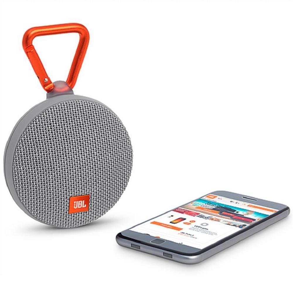 Parlante JBL Clip 2 Gris Portable Bluetooth Sumergible img #4