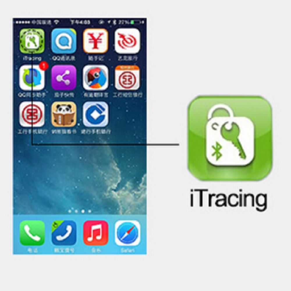 Rastreador Antiperdida De Objetos Bluetooth Color Negro img #3