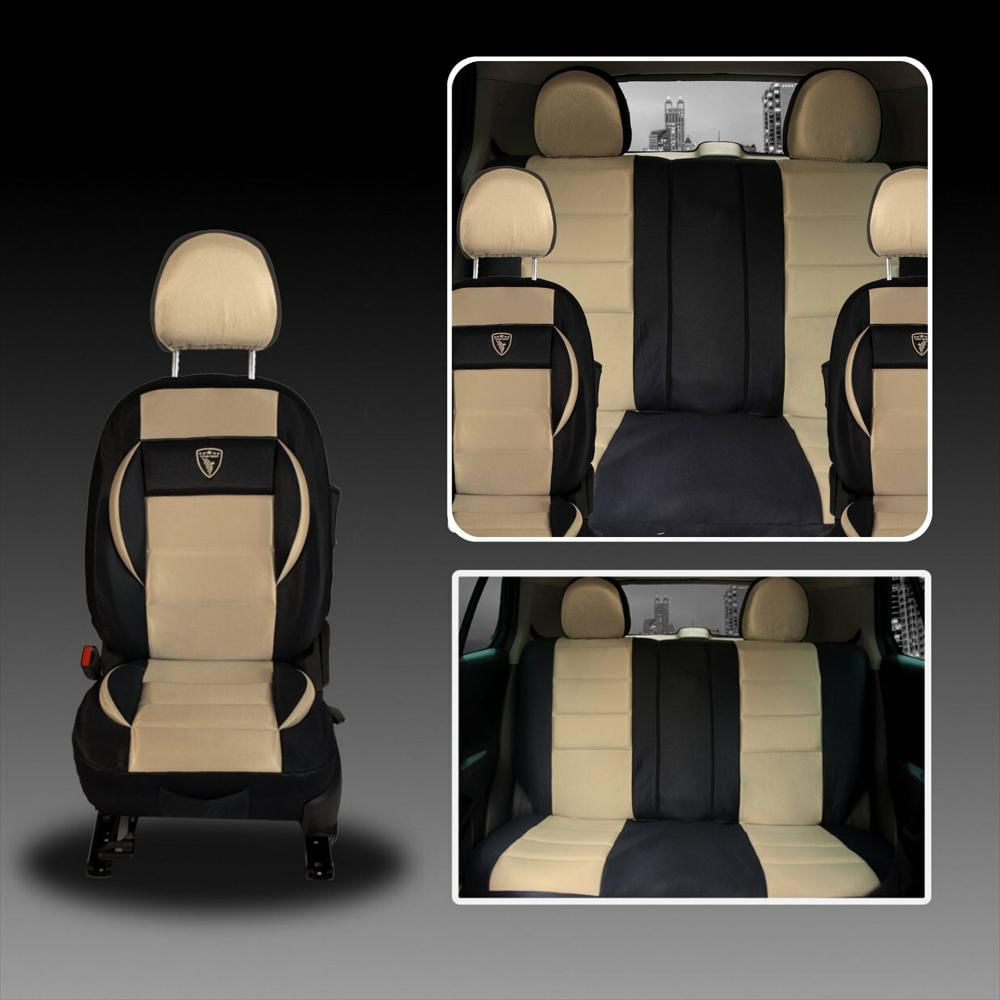 Forros Para Asientos De Carro Y Camionetas Universal Juego Completo Beige img #2