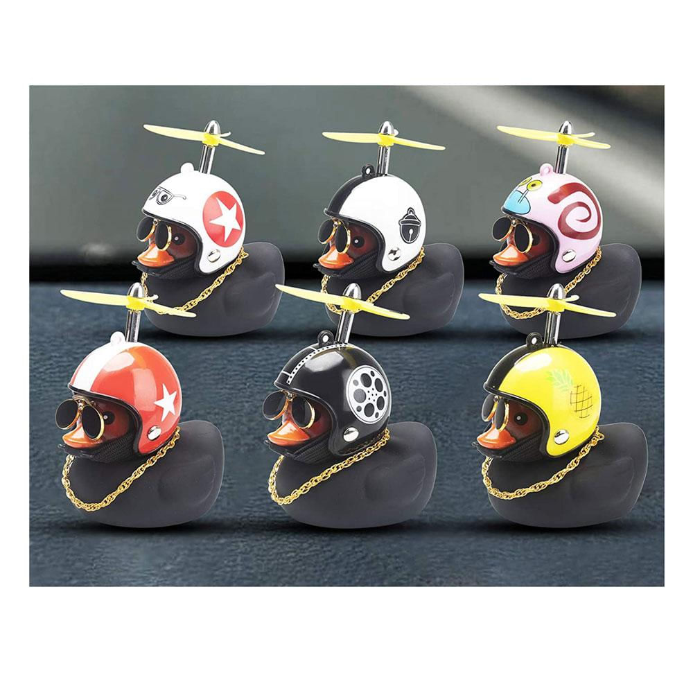 Pato Negro Casco Bola 8 Gogo 3 Accesorio Decorativo Carro/Moto Chillón img #2