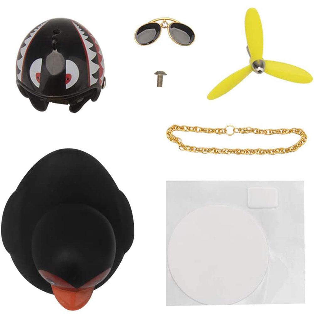 Pato Negro Casco Bola 8 Gogo 3 Accesorio Decorativo Carro/Moto Chillón img #3