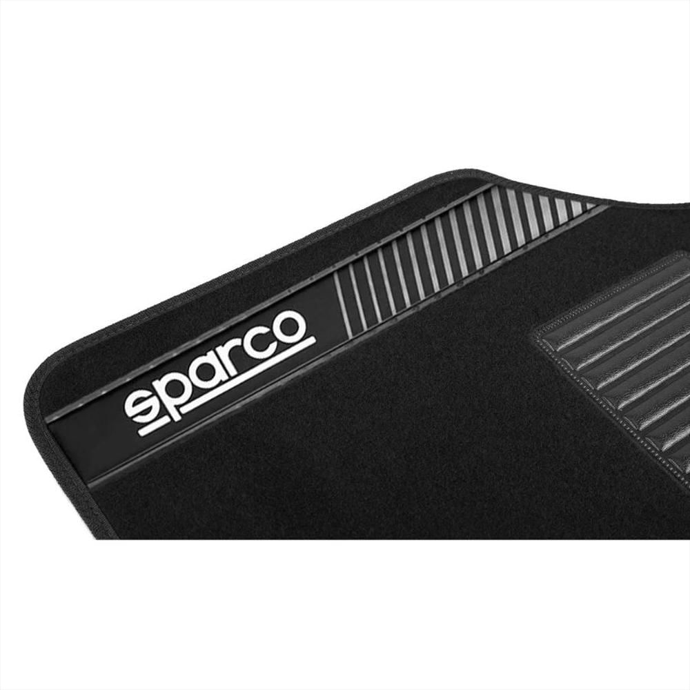 Tapete Carro Juego 4 Pzs Alfombra Cubre Piso Sparco Spf520gr img #3