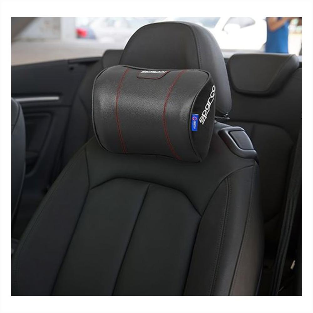 Almohadilla Respaldo Carro Sparco Cojin Cuello Vehiculo Gris img #2