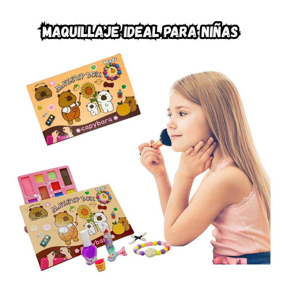 Set De Maquillaje Capibara Lavable No Toxico Para Niñas img #4