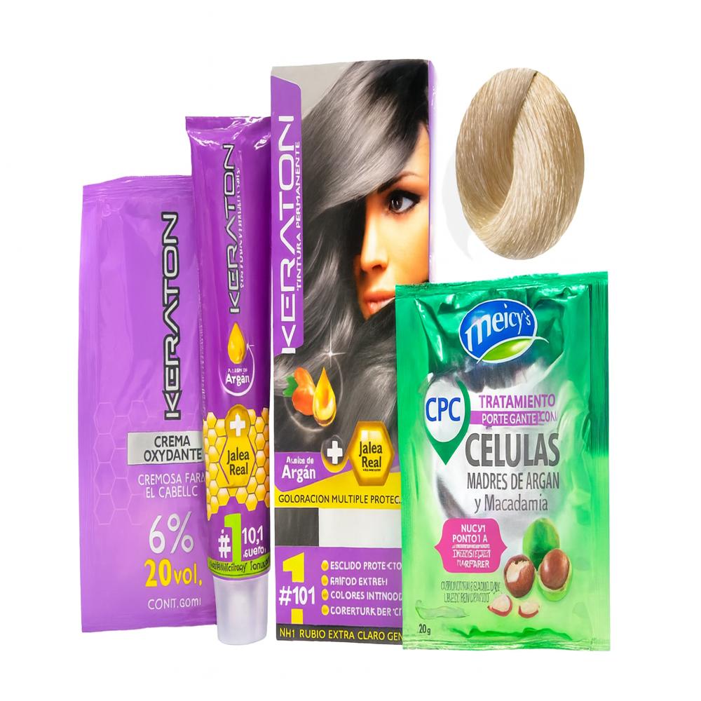 Tinte Keraton Rubio Extra Claro Cenizo N.10.1 img #1