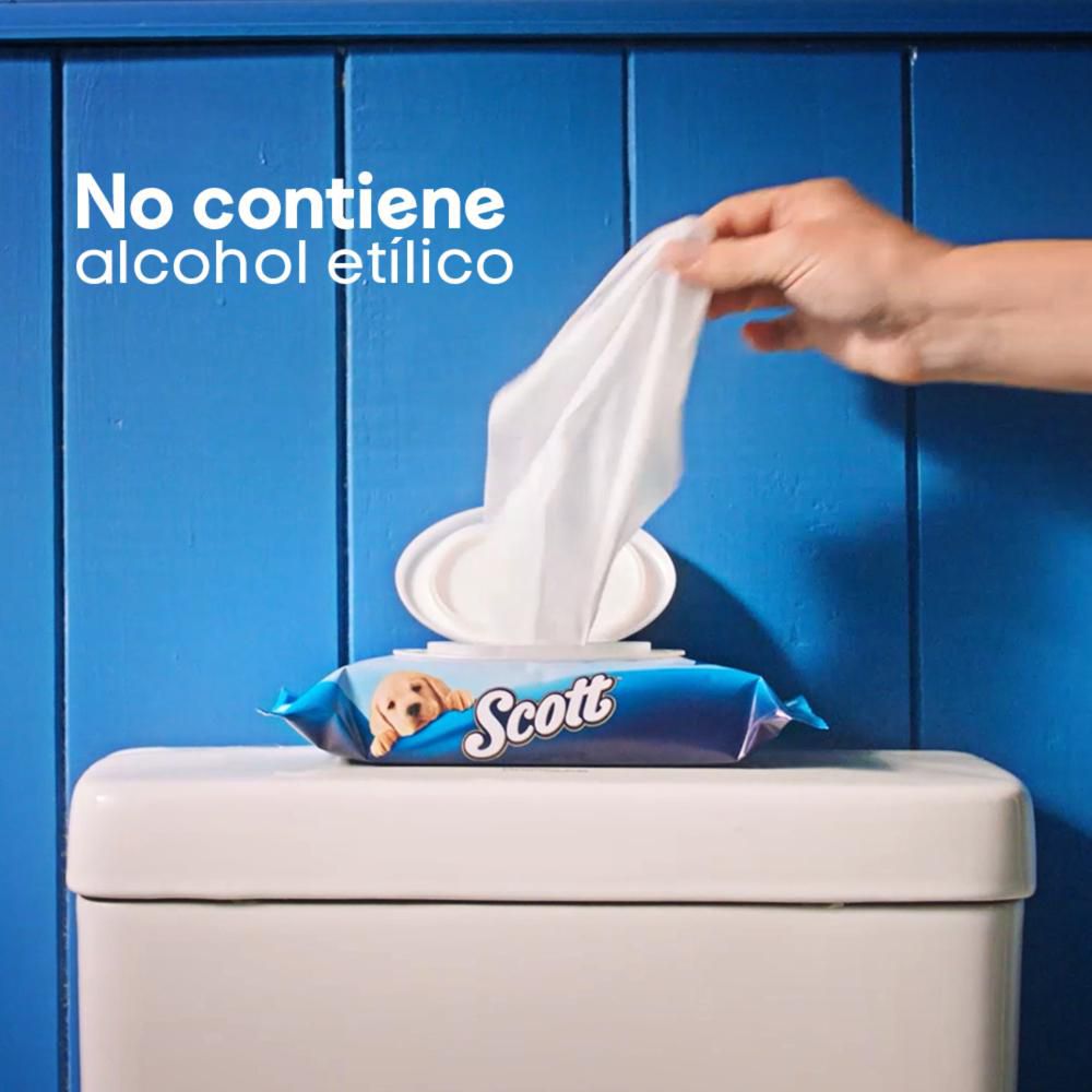Papel higiénico húmedo SCOTT fibras naturales (144  und) img #2