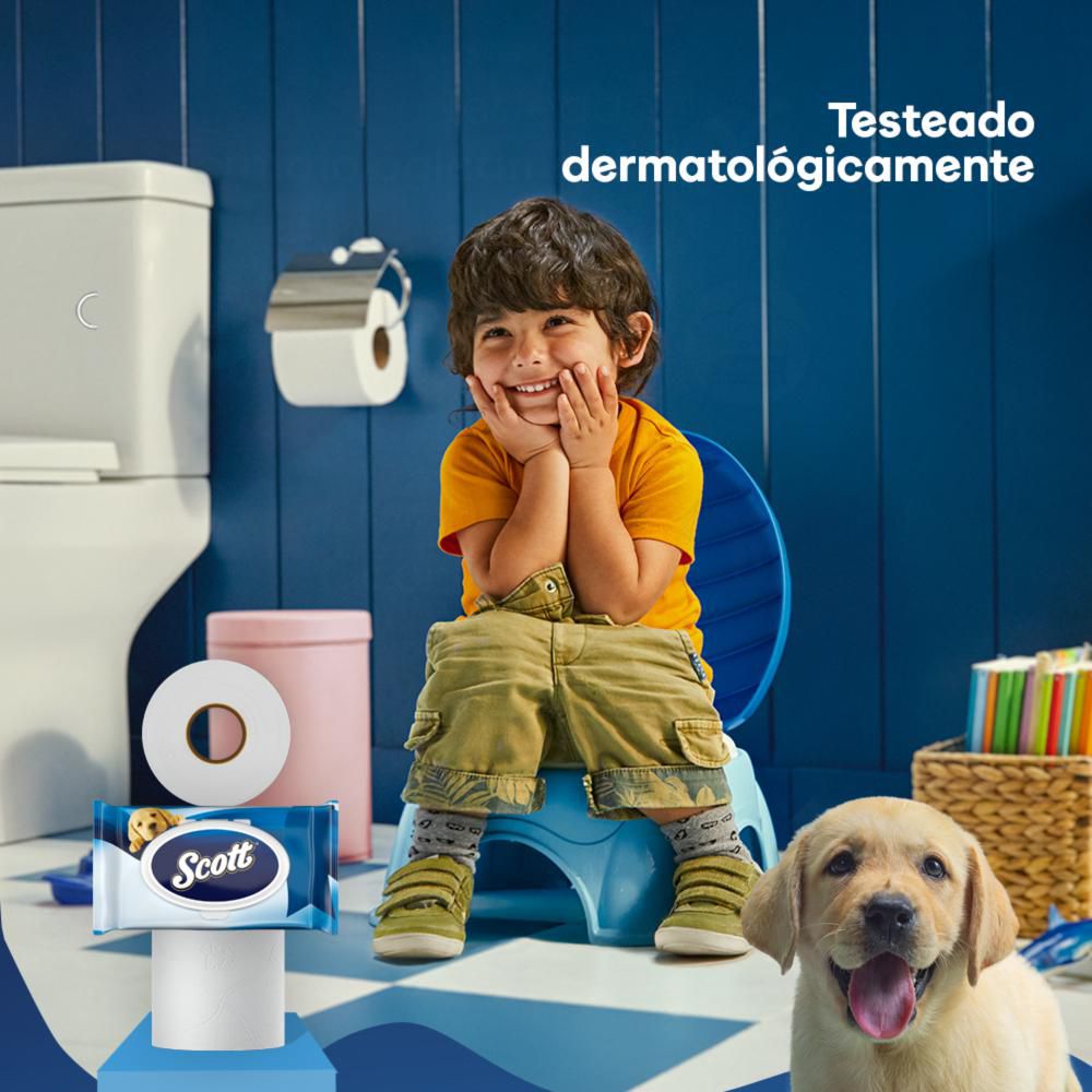 Papel higiénico húmedo SCOTT fibras naturales (144  und) img #3